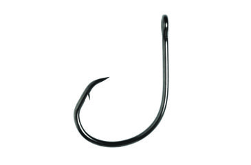 Image of Lazer Sharp Circle Sea Hook,Offset,Ringed Eye,Light Wire,Lip Hook Rate,Needlepoint,Platinum Black Plus,U-Pack Hooks L197BKU-5/0