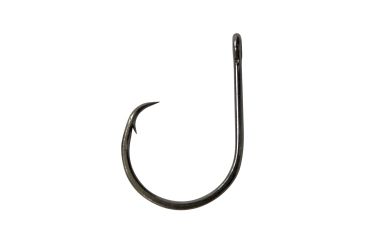 Image of Lazer Sharp Circle Hook,Wide-Gap,Non-Offset,Straight Eye,Forged,Needlepoint,Platinum Black Plus,G-Pack Hooks L2007BG-5/0