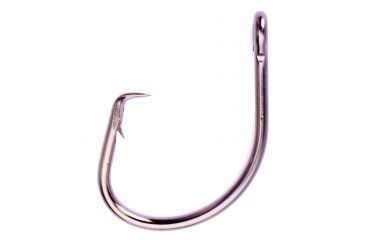 Image of Lazer Sharp Circle Sea Hook,Wide Gap,Offset,Ringed Eye,Heavy Wire,Needlepoint,Platinum Black Plus,G-Pack Hooks L2022G-6/0