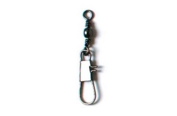 Image of Lazer Sharp Deluxe Barrel Swivel w/Interlock Snap,Black SLBIBK-10