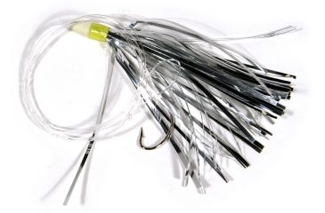 Image of Lazer Sharp Fluke Saltwater Rig,Nickel,36in,Silver Skirt L985-2/0
