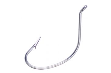 Image of Lazer Sharp Kahle Hook,Offset,Up Eye,Non-Forged,Plain Shank,Needlepoint,Stainless Steel,G-Pack Hooks L144SSG-1/0