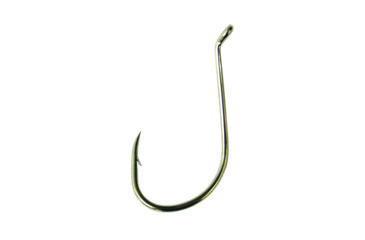 Image of Lazer Sharp Octopus Hook,Barbless,Long Shank,Offset,Up Eye,Forged,Needlepoint,Nickel,G-Pack Hooks L2NG-8/0