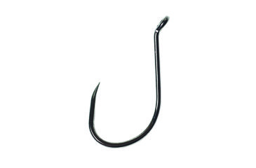 Image of Lazer Sharp Octopus Hook,Barbless,Long Shank,Offset,Up Eye,Forged,Needlepoint,Platinum Black,G-Pack Hooks L2BBG-1/0