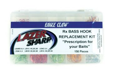 Image of Lazer Sharp Red Treble Freshwater Hook Replacement Kit w/Pliers RX-FRESH