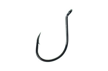 Image of Lazer Sharp Salmon/Steelhead Hook,Octopus,Short Shank,Offset,Up Eye,Forged,Needlepoint,Platinum Black,G-Pack Hooks L1BG-8