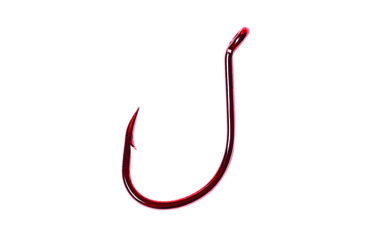 Image of Lazer Sharp Salmon/Steelhead Hook,Octopus,Short Shank,Offset,Up Eye,Forged,Needlepoint,Red,G-Pack Hooks L1RG-5/0