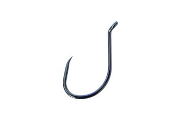 Image of Lazer Sharp Salmon/Steelhead Hook,Octopus,Barbless,Short Shank,Offset,Up Eye,Forged,Needlepoint,Platinum Black,G-Pack Hooks L1BBG-1/0