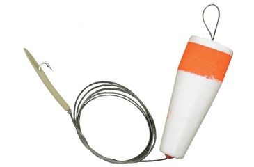 Image of Lazer Sharp Snapper Popper Saltwater Rig,Nickel,2in Tube,Red Bead Float L927