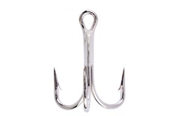 Image of Lazer Sharp Straight Point Hook,Regular Shank,4x Strong,Needlepoint,Nickel,G-Pack Hooks L775G-1