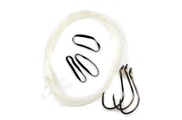 Image of Lazer Sharp Tarpon Pro Rig w/Fluorocarbon,Platinum Black L1034-3pk