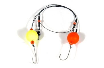 Image of Lazer Sharp Two Hook Bluefish Bait Saltwater Rig,Nickel L982-3/0