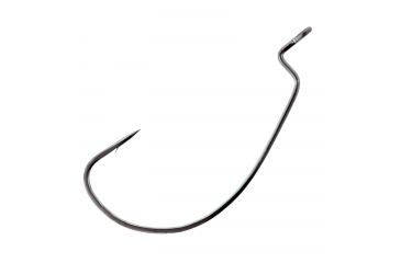 Image of Lazer Sharp Wide Gap Worm Hook,Platinum Black,G-Pack Hooks L092GH-1/0