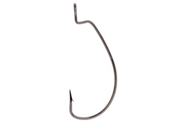 Image of Lazer Sharp Wide Gap Worm Hook,Platinum Black,G-Pack Hooks L092GK-2/0