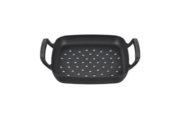 Image of Le Creuset Alpine Outdoor Collection - Square Grill Basket, Matte Black, 12in, 20271030000001