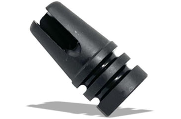 Image of Lead &amp; Steel M-16A1 Style Suppressor Flash Hider, 1/2 x 28 mm, Parkerized, Three-Prong, Retro, Black, 92823