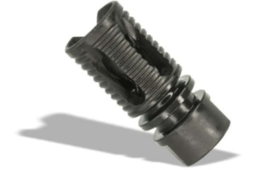 Image of Lead &amp; Steel SAW Style Flash Suppressor, .30 Carbine, 1/2x28, Phosphate, Black, 122223