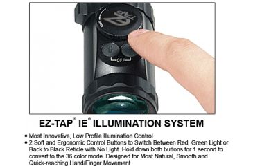 Image of Leapers 30mm 1-4.5x28 Circle Dot CQB Rifle Scope w/Glass IE Reticle and Lever Lock QD Rings SCP3-145IECDQ