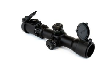 Image of Leapers 30mm 1-4.5x28 Circle Dot CQB Rifle Scope w/Glass IE Reticle and Lever Lock QD Rings SCP3-145IECDQ