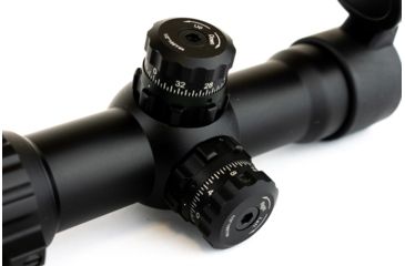 Image of Leapers 30mm 1-4.5x28 Circle Dot CQB Rifle Scope w/Glass IE Reticle and Lever Lock QD Rings SCP3-145IECDQ