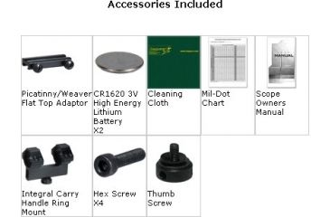 Image of Leapers 4x32 TS Platform Scope - Included Accessories