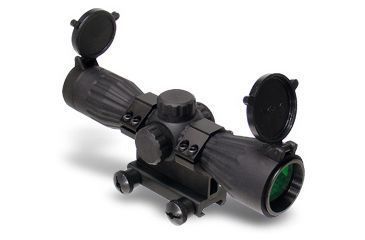 Image of Leapers 5th Gen 6x32 Mini Size Rubber Armored Range Estimating Mil-Dot Red/Green Illuminated Scope SCP-632MDL3R