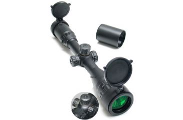 Image of Leapers 5th Gen 9X50mm Full Size A.O. Range Estimating Mil-Dot Side Wheel Red/Green Illuminated Zero Locking/Resetting Scope SCP-395AOMDLTS