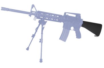 Image of Leapers UTG Model 4/AR15 Complete A2 Fixed Stock Assembly, Black, RB-T469B
