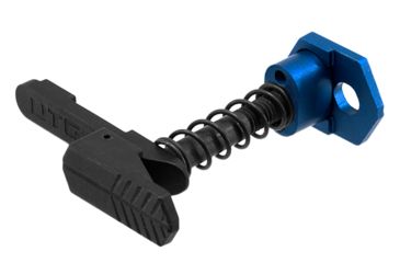 Image of Leapers Ambidextrous Extended Magazine Release for AR15, Matte Blue TLT-TKSMRB