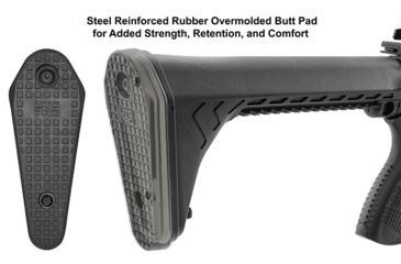 Image of Leapers AR15 Ops Ready S5 Fixed Stock Only, Black RBUS5BMS