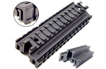 Image of Leapers Deluxe See-Thru Riser with Picatinny Tri-Rail Mount and STANAG Dimension MNT-995TR