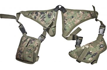 Image of Leapers Deluxe Universal Horizontal Shoulder Holster, Woodland Digital Camo PVC-H170E
