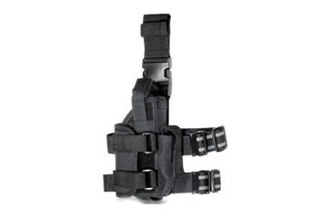 Image of Leapers Adjustable Law Enforcement Tactical Leg Holster for Pistol/Flashlight/Laser Accessories Black