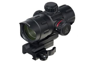 Image of Leapers UTG ITA Red/Green T-Dot with QD Mount, Riser Adaptor, Black, 4.2in SCP-DS3840TDQ