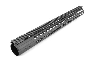 Image of USED Leapers Keymod Compat. M and P10 17 in Super Slim Free Float Rail Handguard, Black MTU038SSKC, EDEMO3, Used, Condition Like New, Inspect and Rebox