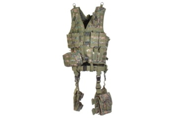 Image of Leapers UTG Modular 10pc Tactical Vest - Woodland Digital PVC-V747KTE