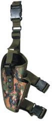 Image of Leapers New Gen Elite Tactical Leg Holster Right Hand Woodland Digital Camo Pvc H168e