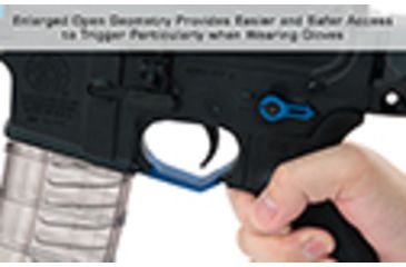 Image of Leapers Oversized Trigger Guard for AR15, Matte Blue TLT-TKSTGB