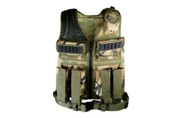 Image of Leapers UTG Sport Deluxe Multifunctional Tactical/Scenario Vest Woodland Camo