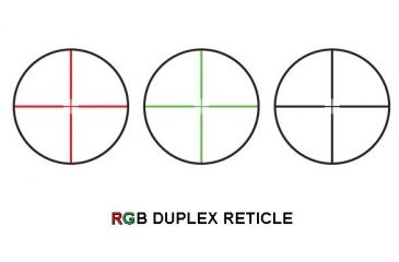 Image of Leapers UTG 1.25-4X32 1in. Handgun Scope with Duplex Reticle, _x000D_ SCP-1254PRGW