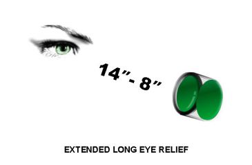 Image of Leapers UTG 1-4X28 30mm Long Eye Relief Scope, 36-color Circle Dot, _x000D_ SCP3-14LIECDQ