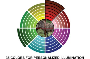 Image of Leapers UTG 1.5-6x44 Illuminated 36-Color Rifle Scope, Glass-Etched Mil-Dot Reticle SCP3-UG156IEW