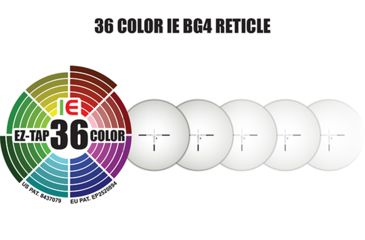 Image of Leapers UTG MRC Rifle Scope, 1-8x28mm, 30mm Tube, Second Focal Plane, BG4 Reticle, Black, SCP3-18IEBG4