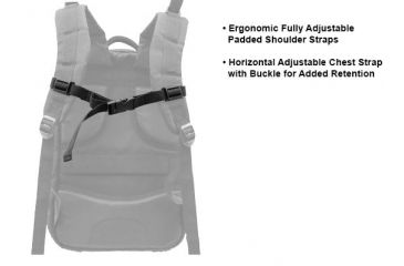 Image of Leapers UTG 1-Day Situational Preparedness Back Pack,Black PVC-P124B