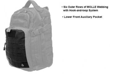 Image of Leapers UTG 1-Day Situational Preparedness Back Pack,Black PVC-P124B