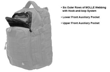 Image of Leapers UTG 1-Day Situational Preparedness Back Pack,Black PVC-P124B