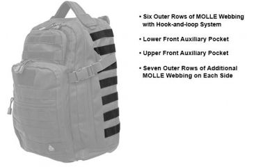 Image of Leapers UTG 1-Day Situational Preparedness Back Pack,Black PVC-P124B
