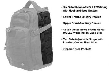 Image of Leapers UTG 1-Day Situational Preparedness Back Pack,Black PVC-P124B