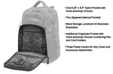 Image of Leapers UTG 1-Day Situational Preparedness Back Pack,Black PVC-P124B