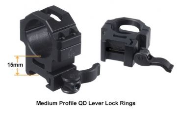 Image of Leapers UTG 2-16X44 30mm Multi-Range Rifle Scope, AO, 36-Colors, QD Rings, _x000D_ SCP3-216AOIEW